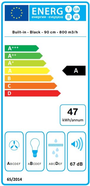 Встраиваемая вытяжка Falmec VIRGOLA NO-DROP TOUCH 90 BLACK (фото 8) Встраиваемая вытяжка Falmec VIRGOLA NO-DROP TOUCH 90 BLACK (preview 8)