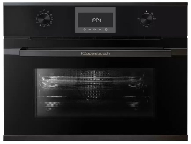 Компактный духовой шкаф с микроволнами Kuppersbusch CBM 6330.0 S2 Black Chrome (фото 1) Компактный духовой шкаф с микроволнами Kuppersbusch CBM 6330.0 S2 Black Chrome (preview 1)