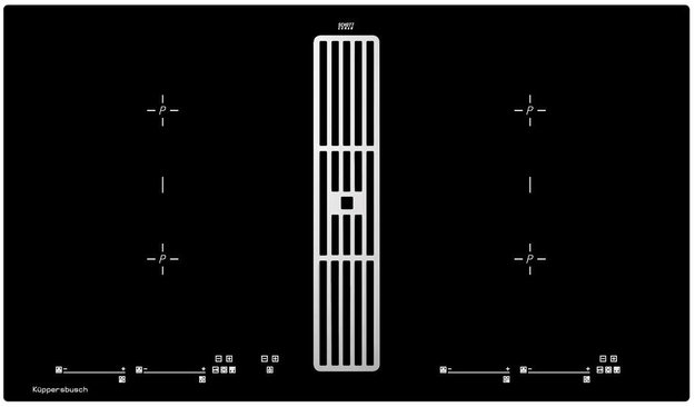 Варочная панель с вытяжкой Kuppersbusch KMI 9800.0 SR Silver Chrome (фото 1) Варочная панель с вытяжкой Kuppersbusch KMI 9800.0 SR Silver Chrome (preview 1)