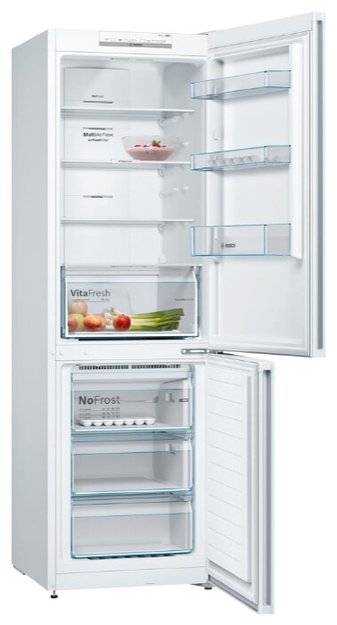 Холодильник с нижней морозильной камерой BOSCH KGN36NW21R (фото 2) Холодильник с нижней морозильной камерой BOSCH KGN36NW21R (preview 2)