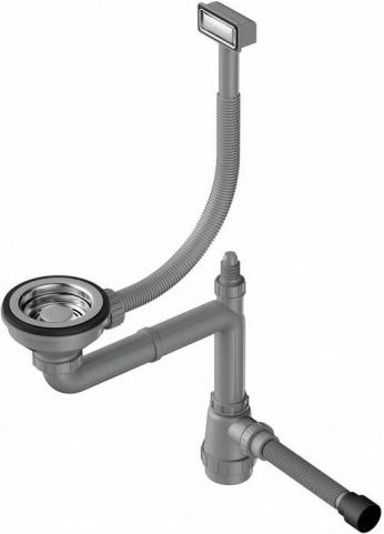 Арматура для одночашевых моек с декоративной решеткой Omoikiri WK-1-SI (preview 1)