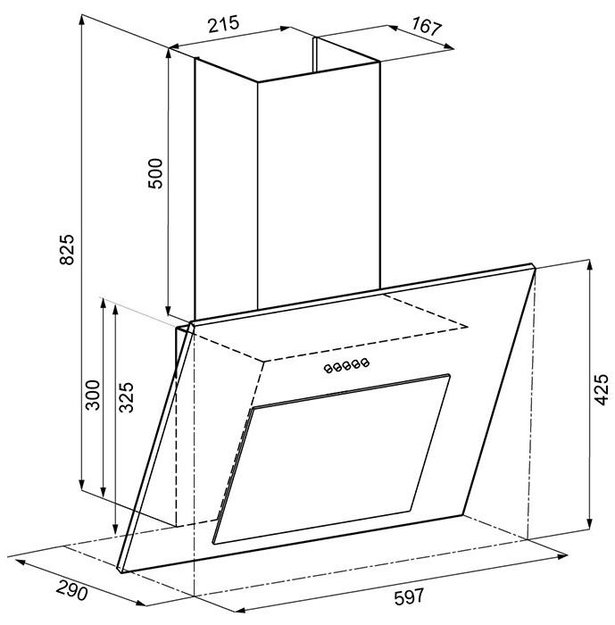 Вытяжка Krona FREYA 600 black PB (фото 10) Вытяжка Krona FREYA 600 black PB (preview 10)