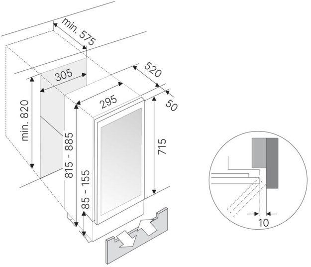Встраиваемый винный шкаф Kuppersbusch FWKU 1531.0 S (фото 8) Встраиваемый винный шкаф Kuppersbusch FWKU 1531.0 S (preview 8)