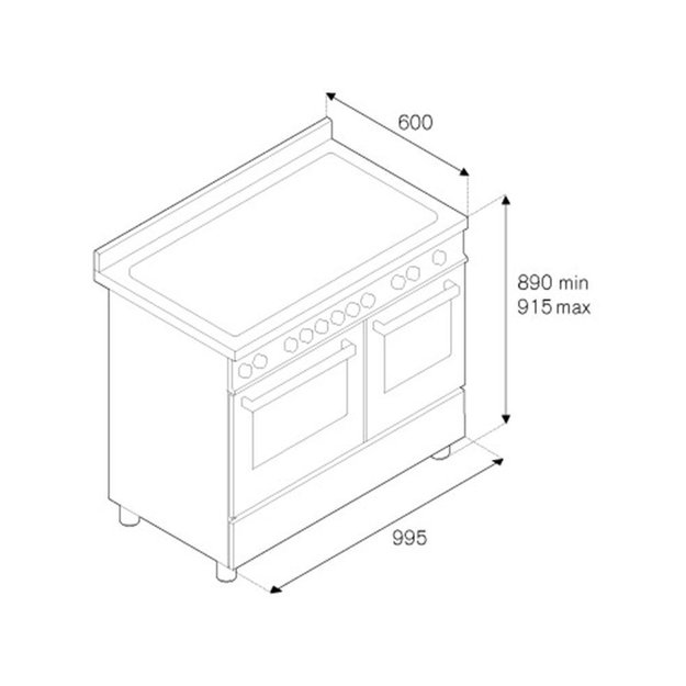 Варочный центр Bertazzoni MAS100 6 MFE D CR (фото 4) Варочный центр Bertazzoni MAS100 6 MFE D CR (preview 4)