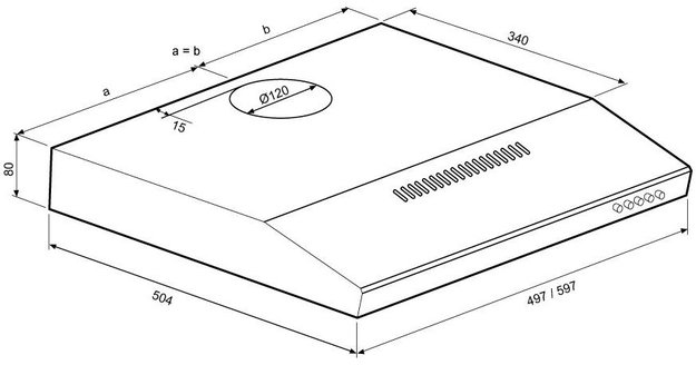 Вытяжка Krona JESSICA slim 500 white push button (фото 12) Вытяжка Krona JESSICA slim 500 white push button (preview 12)