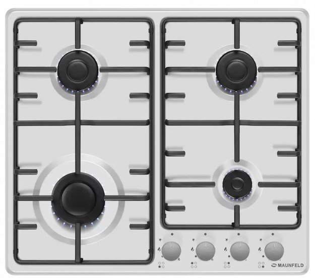 Газовая варочная панель MAUNFELD EGHE.64.3STS-EW (фото 1) Газовая варочная панель MAUNFELD EGHE.64.3STS-EW (preview 1)