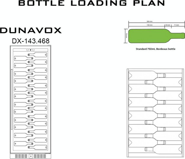 Винный шкаф Dunavox DX-143.468MB (preview 5)