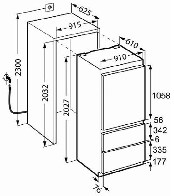 Встраиваемый холодильник Liebherr ECBN 6156 Premium Plus NoFrost (фото 7) Встраиваемый холодильник Liebherr ECBN 6156 Premium Plus NoFrost (preview 7)