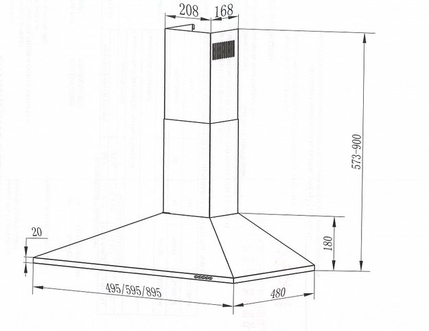 Кухонная вытяжка MAUNFELD Cork 50 белый (фото 14) Кухонная вытяжка MAUNFELD Cork 50 белый (preview 14)