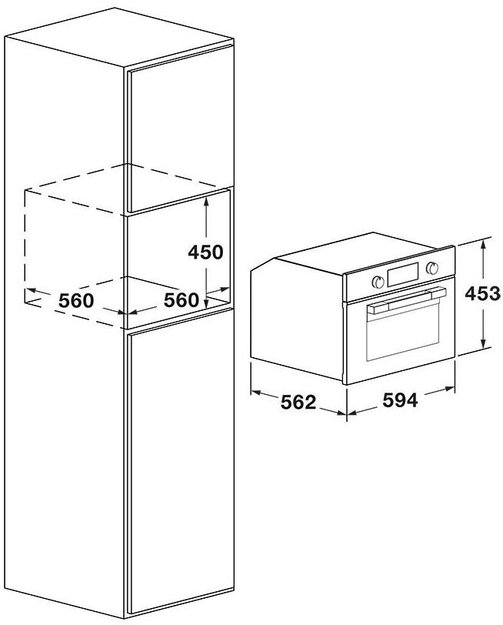 Встраиваемый комбинированный паровой шкаф Fulgor Milano FUSO 4505 MT MBK (фото 8) Встраиваемый комбинированный паровой шкаф Fulgor Milano FUSO 4505 MT MBK (preview 8)