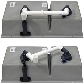 Мойка Blanco SUBLINE 480/320-U серый бежевый клапан-автомат InFino 523591 (preview 2)