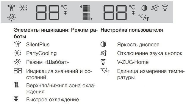 Встраиваемый винный шкаф V-ZUG WineCooler V4000 90 WC4T-51102 R платина (фото 4) Встраиваемый винный шкаф V-ZUG WineCooler V4000 90 WC4T-51102 R платина (preview 4)
