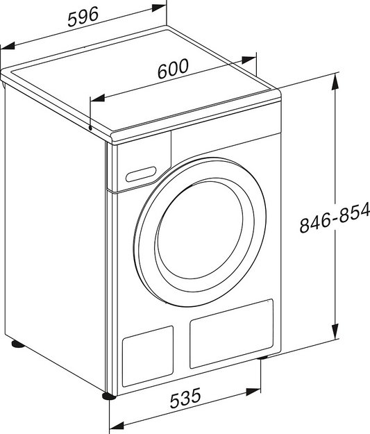 Стирально-сушильная машина Miele WTD160WCS на иностранном языке (preview 4)