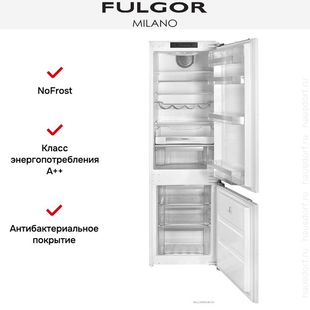 Встраиваемый холодильник Fulgor Milano FBC 352 NF ED (фото 3) Встраиваемый холодильник Fulgor Milano FBC 352 NF ED (preview 3)