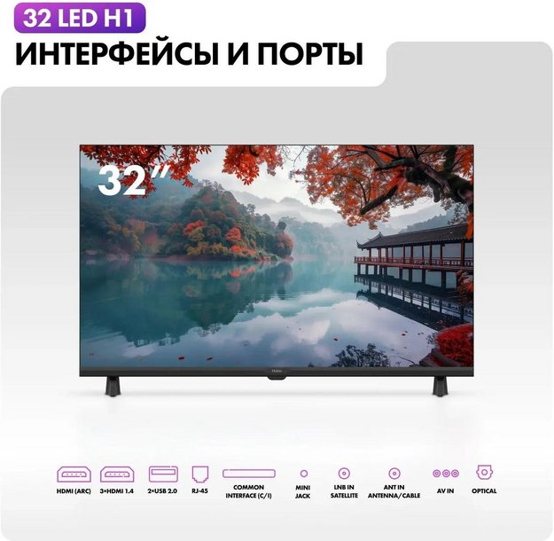 Телевизор Haier 32 LED H1 (фото 10) Телевизор Haier 32 LED H1 (preview 10)