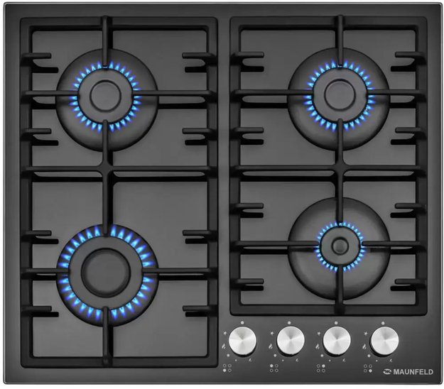 Газовая варочная панель MAUNFELD EGHG.64.3CB\G (фото 2) Газовая варочная панель MAUNFELD EGHG.64.3CB\G (preview 2)