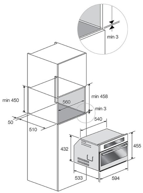 Духовой шкаф Fulgor Milano FCO 4512 TM X (фото 4) Духовой шкаф Fulgor Milano FCO 4512 TM X (preview 4)