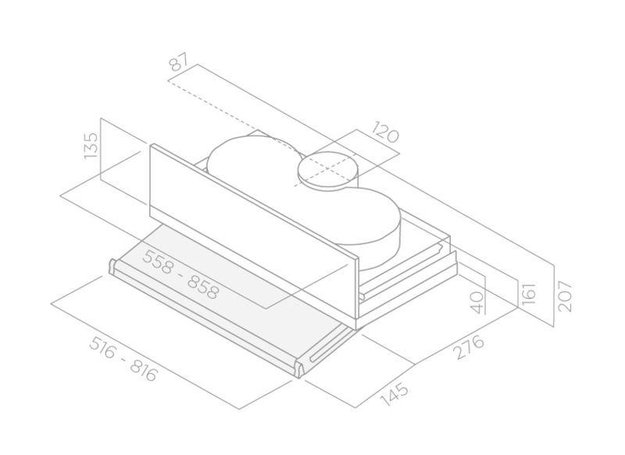 Встраиваемая вытяжка ELICA CIAK LUX GR/A/L/56 (фото 7) Встраиваемая вытяжка ELICA CIAK LUX GR/A/L/56 (preview 7)