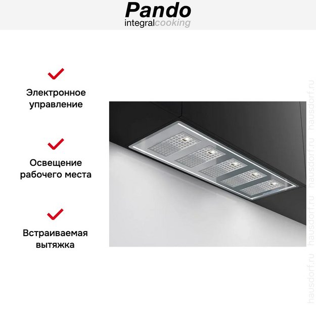 Встраиваемая вытяжка Pando GTI/725 INOX V.850 SEC (preview 3)
