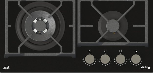 Газовая стеклянная варочная панель Korting HGG 6987 CTN FLC (фото 5) Газовая стеклянная варочная панель Korting HGG 6987 CTN FLC (preview 5)