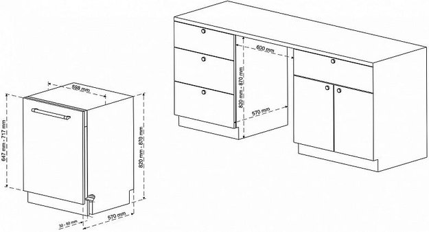 Встраиваемая посудомоечная машина Korting KDI 60898 I (фото 4) Встраиваемая посудомоечная машина Korting KDI 60898 I (preview 4)