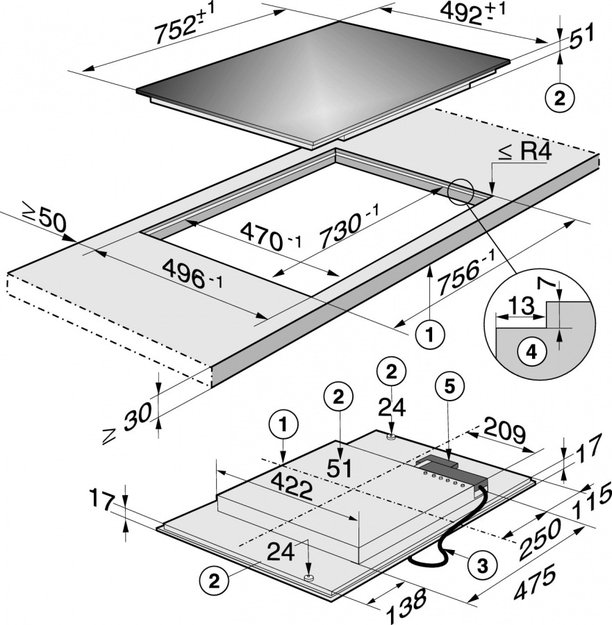 Варочная панель Miele KM 5956 (Fire) (preview 2)