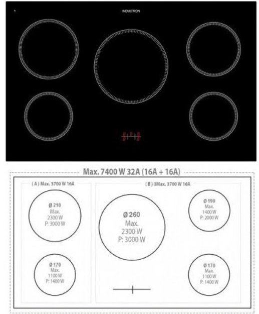 Варочный центр Lofra RSD96MFTE/5I Br (фото 2) Варочный центр Lofra RSD96MFTE/5I Br (preview 2)