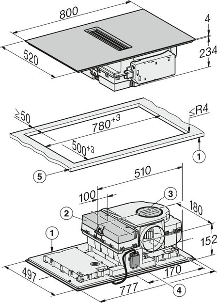 Варочная панель с вытяжкой Miele KMDA 7876 FL-U MattFinish (фото 9) Варочная панель с вытяжкой Miele KMDA 7876 FL-U MattFinish (preview 9)
