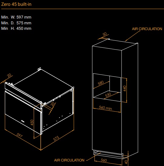 Встроенный вакууматор Irinox Zero 45 HZ452350013 (под навесную панель/черный) (фото 9) Встроенный вакууматор Irinox Zero 45 HZ452350013 (под навесную панель/черный) (preview 9)