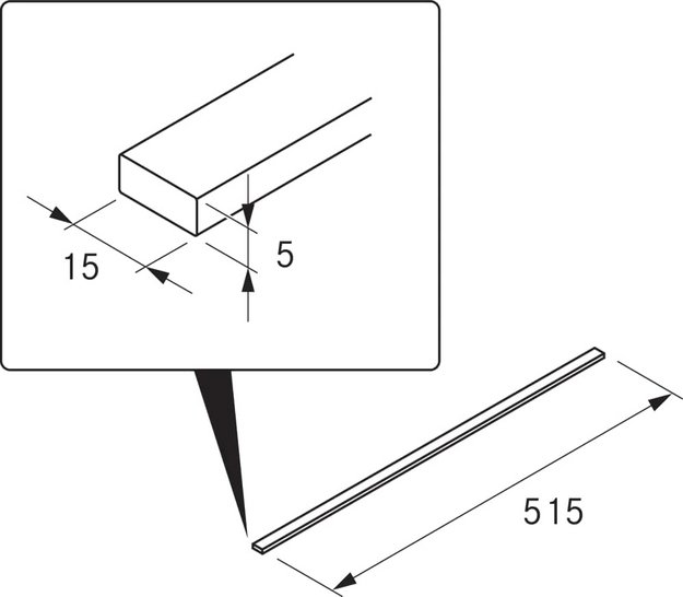 Комплект боковых профилей BORA USL515AB (preview 3)