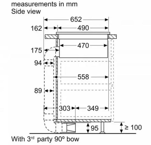 Индукционная варочная панель с интегрированной вытяжкой BOSCH PXX875D67E (фото 7) Индукционная варочная панель с интегрированной вытяжкой BOSCH PXX875D67E (preview 7)