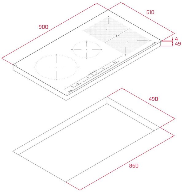Индукционная варочная панель Teka IZF 94300 MSP BLACK (фото 8) Индукционная варочная панель Teka IZF 94300 MSP BLACK (preview 8)