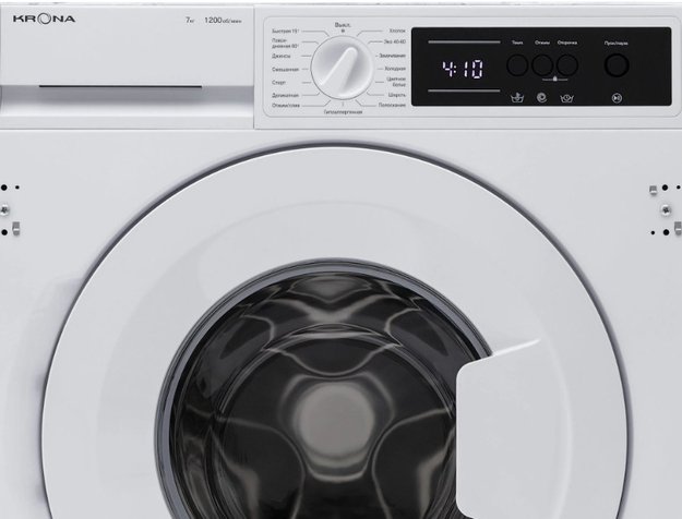 Встраиваемая стиральная машина KRONA ZIMMER 1200 7K WHITE (фото 6) Встраиваемая стиральная машина KRONA ZIMMER 1200 7K WHITE (preview 6)