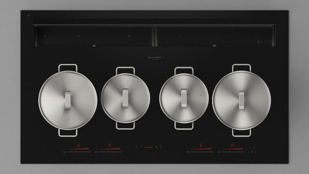 Варочная панель с встроенной вытяжкой Fulgor Milano FCLHD 9041 HID TS BK2 (preview 9)