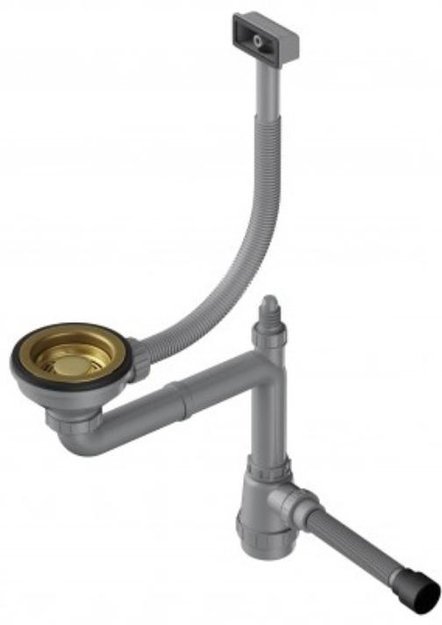 Арматура для одночашевых моек со скрытым прямоугольным переливом Omoikiri WK-1-S AB (фото 1) Арматура для одночашевых моек со скрытым прямоугольным переливом Omoikiri WK-1-S AB (preview 1)