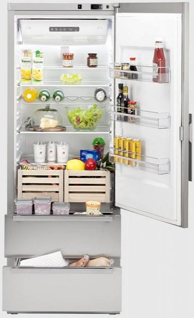 Холодильник с морозильной камерой Festivo 75 CF 75CF9502434 (серый/нержавеющая сталь) (preview 2)