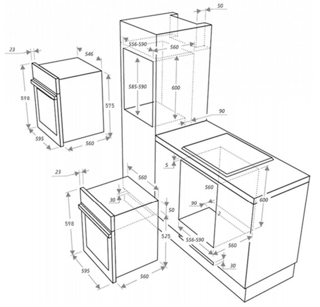 Газовый духовой шкаф Maunfeld EOGC604RBG.MT (preview 17)