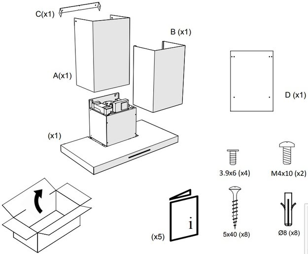 Вытяжка Pando P-401/70 IX 1050 SEC PLUS (фото 4) Вытяжка Pando P-401/70 IX 1050 SEC PLUS (preview 4)