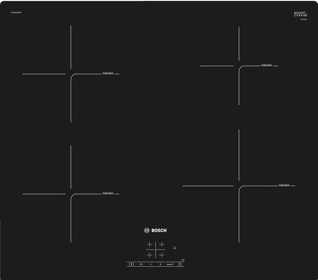 Индукционная варочная панель Bosch PUE 611 BB6E (фото 1) Индукционная варочная панель Bosch PUE 611 BB6E (preview 1)