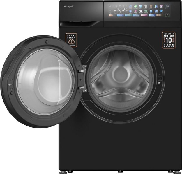 Стиральная машина Weissgauff WM 39107 Full Touch Inverter Steam Black (preview 2)