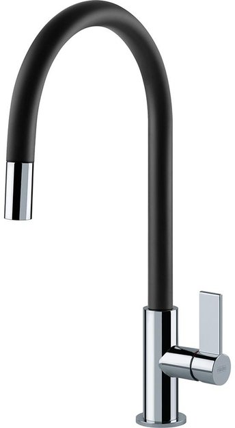 Смеситель Franke Ambient Evo с выдвижным шлангом хром/черный (фото 1) Смеситель Franke Ambient Evo с выдвижным шлангом хром/черный (preview 1)