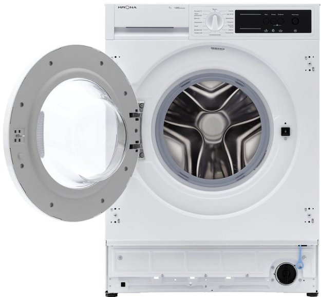 Встраиваемая стиральная машина KRONA ZIMMER 1200 7K WHITE (фото 2) Встраиваемая стиральная машина KRONA ZIMMER 1200 7K WHITE (preview 2)