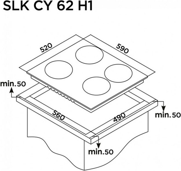 Варочная панель Schaub Lorenz SLK СY62H1 (preview 6)