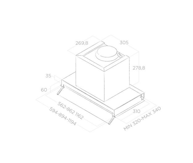 Встраиваемая вытяжка Elica BOXIN PLUS IXGL/A/60 (фото 6) Встраиваемая вытяжка Elica BOXIN PLUS IXGL/A/60 (preview 6)
