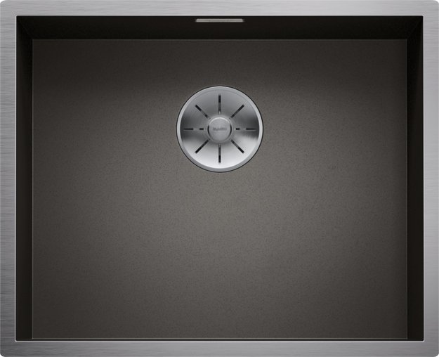 Мойка Blanco ZEROX 500-U Durinox® отводная арматура InFino® 526243 Dark Steel (preview 1)