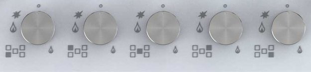 Газовая стеклянная варочная панель Korting HGG 9835 CTW (preview 3)