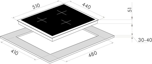 Газовая варочная панель MAUNFELD EGHG.43.33CBG.R/G (preview 5)
