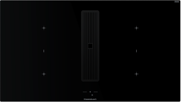 Индукционная варочная поверхность с вытяжкой Kuppersbusch KMI 9850.1 SR-E Black Velvet (preview 1)