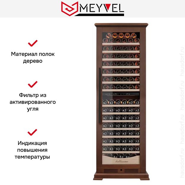 Винный шкаф Meyvel MV163PRO-KBT2 (Итальянский орех) (preview 16)