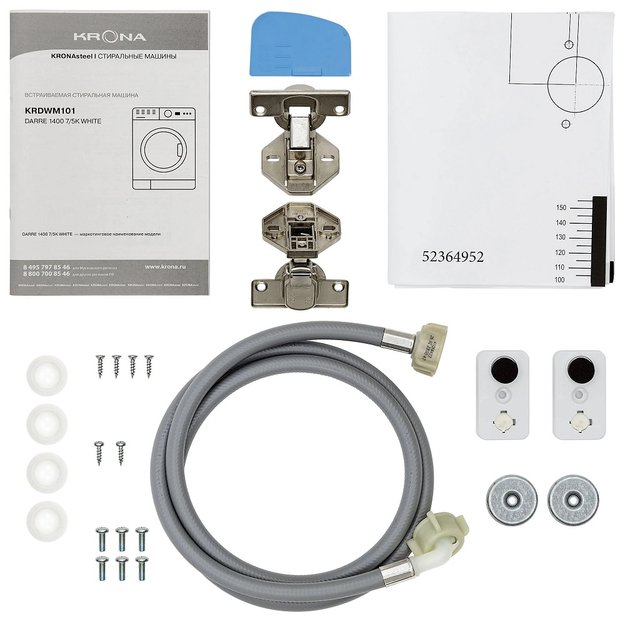 Встраиваемая стирально-сушильная машина KRONA DARRE 1400 7/5K WHITE (фото 11) Встраиваемая стирально-сушильная машина KRONA DARRE 1400 7/5K WHITE (preview 11)